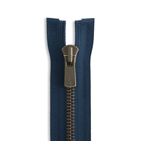 YKK Excella #5 Antique Brass Jacket Zipper
