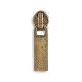 #5 Metallic Nylon Rectangle Zipper Pulls