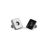 Thick Square Magnetic Snaps Bag Hardware - 1/2" - 2 Sets/Pack - Matte Black