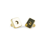 Thick Square Magnetic Snaps Bag Hardware - 1/2" - 2 Sets/Pack - Matte Black
