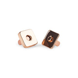 Thick Square Magnetic Snaps Bag Hardware - 1/2" - 2 Sets/Pack - Matte Black