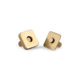 Thick Square Magnetic Snaps Bag Hardware - 1/2" - 2 Sets/Pack - Matte Black