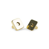 Thick Square Magnetic Snaps Bag Hardware - 1/2" - 2 Sets/Pack - Matte Black