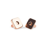 Thick Square Magnetic Snaps Bag Hardware - 1/2" - 2 Sets/Pack - Matte Black