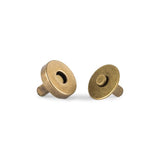 Thick Round Magnetic Snaps Bag Hardware - 1/2" - Matte Black