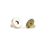 Thick Round Magnetic Snaps Bag Hardware - 1/2" - Matte Black
