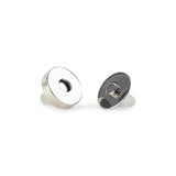 Thick Round Magnetic Snaps Bag Hardware - 1/2" - Matte Black