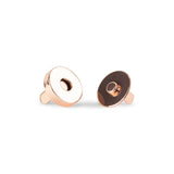 Thick Round Magnetic Snaps Bag Hardware - 1/2" - Matte Black