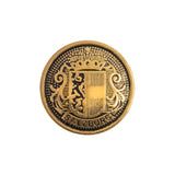 Salzburg Crest Embossed Metal Blazer Buttons - 1 Dozen