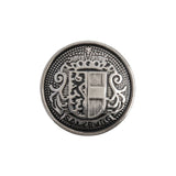 Salzburg Crest Embossed Metal Blazer Buttons - 1 Dozen