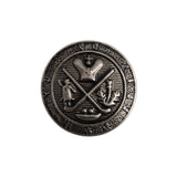 Coat of Arms Embossed Metal Blazer Buttons - 1 Dozen