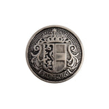 Premium Salzburg Crest Embossed Metal Blazer Buttons - 1 Dozen