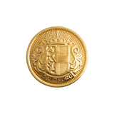 Premium Salzburg Crest Embossed Metal Blazer Buttons - 1 Dozen