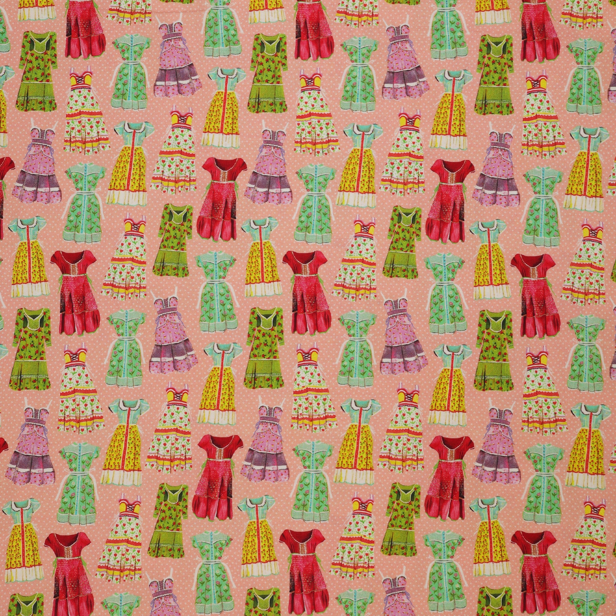 A Prairie Heart Fabric Collection - Prairie Dresses Light Peach Jam