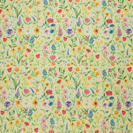 A Prairie Heart Fabric Collection - Meadow Flowers Light Fern