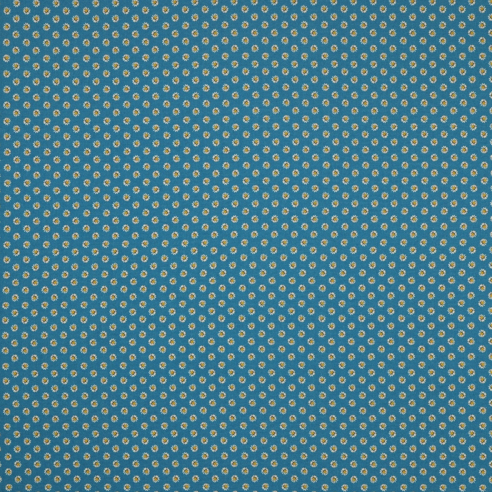 A Prairie Heart Fabric Collection - Dainty Daisy Dark Prairie Sky