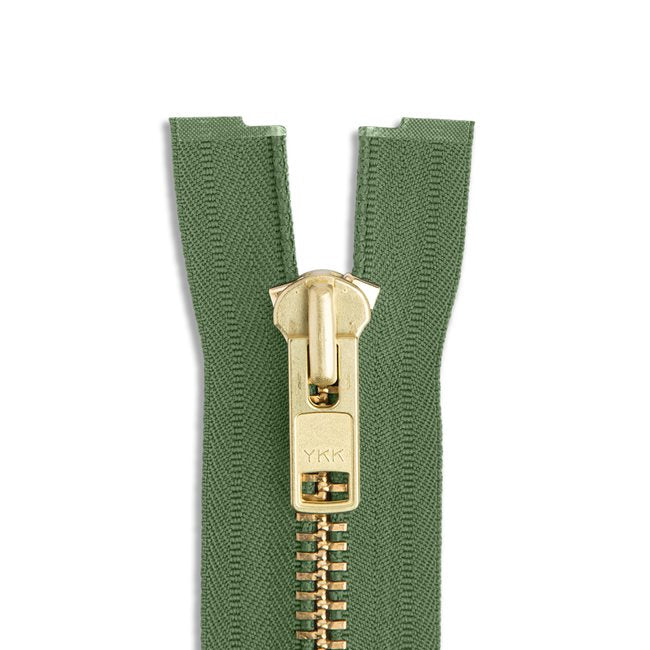 YKK #10 Brass Jacket Zipper