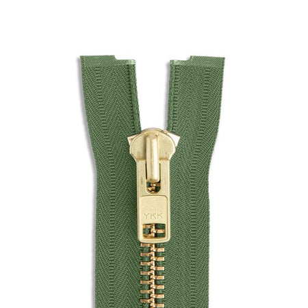 YKK #10 Brass Jacket Zipper