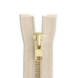 YKK #10 Brass Jacket Zipper