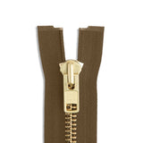 YKK #10 Brass Jacket Zipper