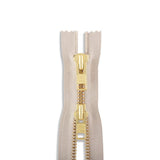 YKK #10 Brass Two-Way Non-Separating Coverall Zipper