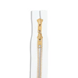YKK #10 Brass Two-Way Non-Separating Coverall Zipper