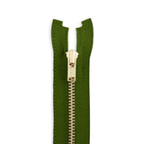 YKK #3 Brass Jacket Zipper