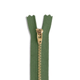 YKK #4.5 Brass Pant/Dress Zipper – 3"–14"