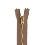 YKK #4.5 Brass Pant/Dress Zipper – 3"–14"
