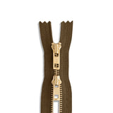 YKK #5 Brass Two-Way Non-Separating Coverall Zipper