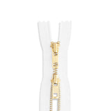 YKK #5 Brass Two-Way Non-Separating Coverall Zipper