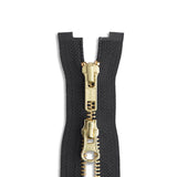 YKK #5 Brass Two-Way Jacket Zipper