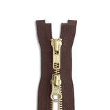 YKK #5 Brass Two-Way Jacket Zipper