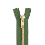 YKK #5 Brass Jacket Zipper – 12"–60"