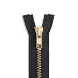 YKK #5 Brass Jacket Zipper – 12"–60"