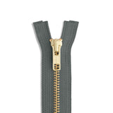 YKK #5 Brass Jacket Zipper – 12"–60"