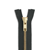 YKK #5 Brass Jacket Zipper – 12"–60"