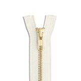 YKK #5 Brass Jacket Zipper – 12"–60"