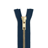 YKK #5 Brass Jacket Zipper – 12"–60"