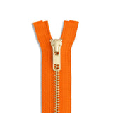 YKK #5 Brass Jacket Zipper – 12"–60"