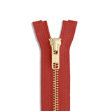 YKK #5 Brass Jacket Zipper – 12"–60"