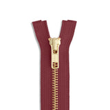 YKK #5 Brass Jacket Zipper – 12"–60"