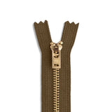 YKK #5 Brass Jean Zipper – 3"–11"