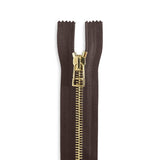 Italian Made High-Quality Finish #5 Brass Open Pull Bag Zipper