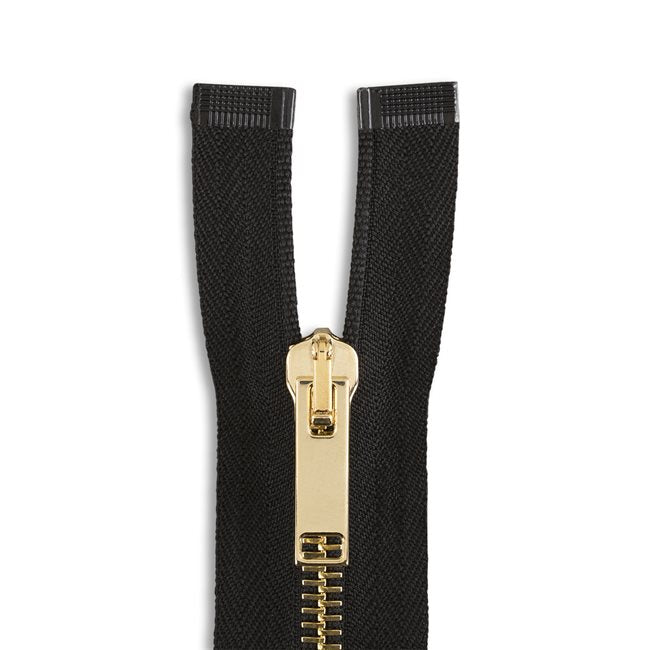 Italian Made High-Quality Finish #5 Brass Jacket Zipper