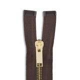 Italian Made High-Quality Finish #5 Brass Jacket Zipper