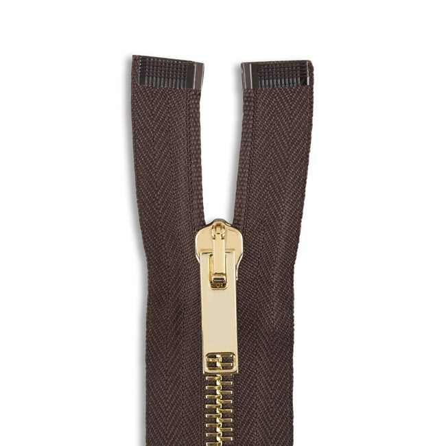 Italian Made High-Quality Finish #5 Brass Jacket Zipper