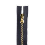 Italian Made High-Quality Finish #5 Brass Standard Pull Bag Zipper
