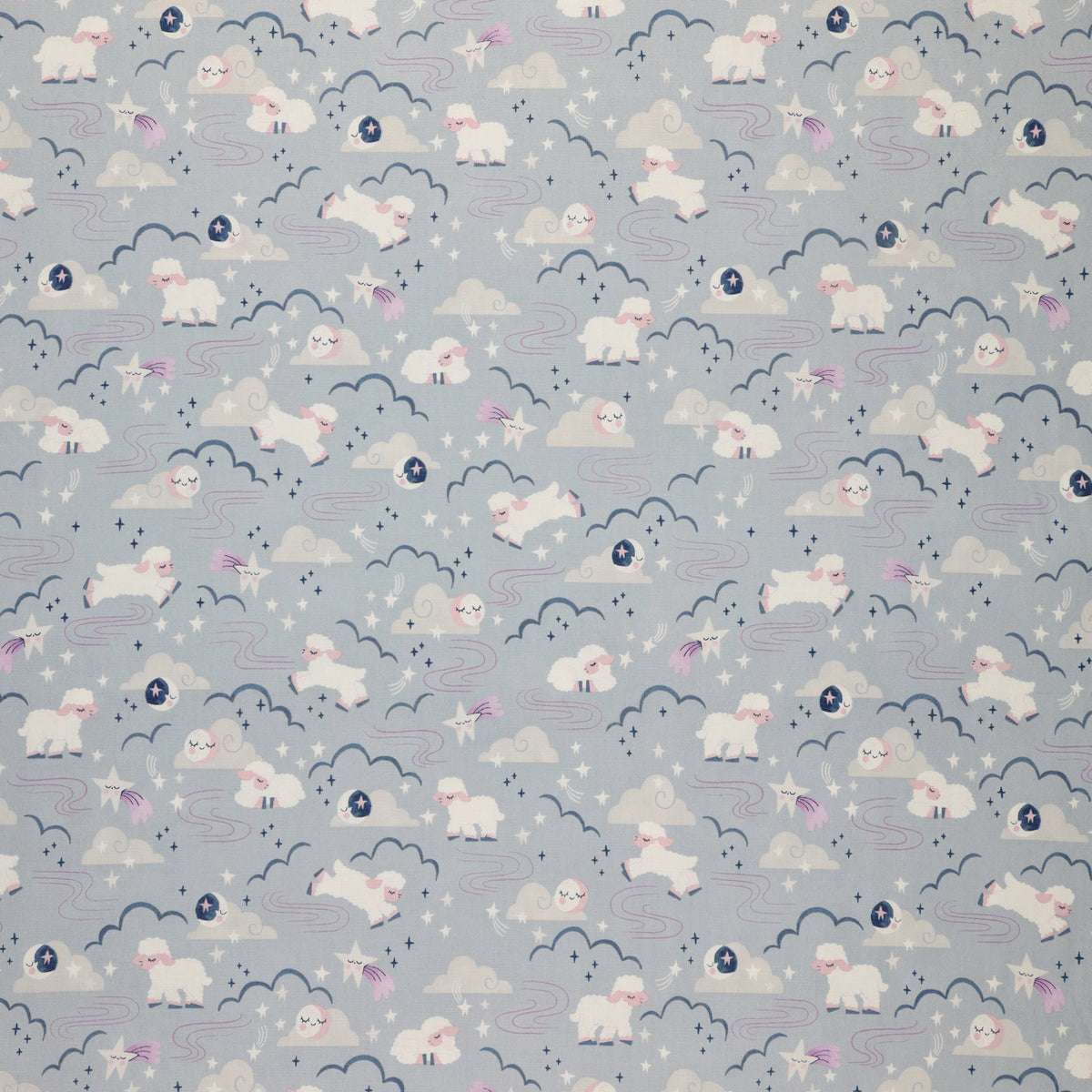 Twinkle Little Star Fabric Collection - Main Blue