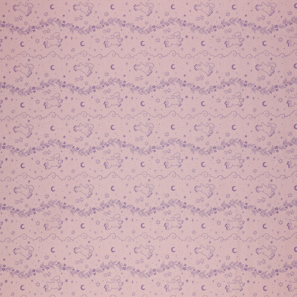 Twinkle Little Star Fabric Collection - Counting Sheep Pink